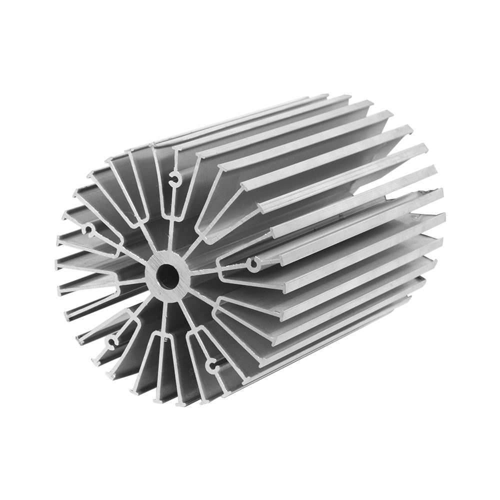 JX Custom Industrial Aluminum Alloy Profiles High Quality 6000 Series CNC Anodized Powder Coated Heat Sink Powder Coated Cut p4
