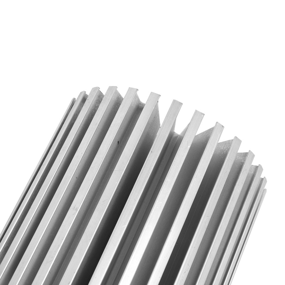 JX Custom Industrial Aluminum Alloy Profiles High Quality 6000 Series CNC Anodized Powder Coated Heat Sink Powder Coated Cut p45
